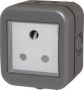 Masterplug IP66 Single Unswitched 16A Sa Outdoor Socket 1 X 3 Pin