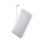 Anker Zolo Power Bank 10000MAH 22.5W With Built-in Usb-c Cable – White