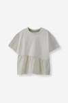 GIRLS Asymmetric Tee - 10 Cream