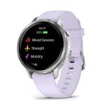 Garmin Venu 4 41MM Premium Gps Smartwatch - Silver light Blue-purple