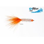 Scientific Fly Salty Bugger 6 - White Orange - Basil Manning