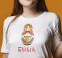 T-Shirt With Emma Matryoshka Doll