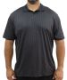 Mens Printed Dri Fit Golfer - 10XL / Blk/grey