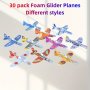 30PCS MINI Foam Flying Toys - Hand Throwable Diy Puzzle Crafts For All Ages - Ideal Party Favors & Easter Presents