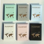1PC Multi Functional Map Travel Passport Case Passport Protection Case Travel Credit Card Cover Id Card And Document Passport Pr