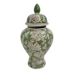 GREE N And White Chinoiserie Ginger Jar 27X27X51CM