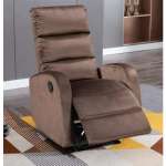 Recliner Modo Grey Suede Fabric