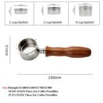 Coffee Accessories Portafilter Compatible For Delonghi D Red Wood