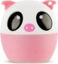 Bluetooth Animal Speaker Pig 3W Pink And White