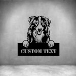 Australian Shepherd With Custom Text - 450MM Rust Coat