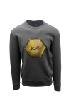 Mens Malva Sweatshirt In Grey - Grey 3XL