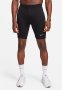 Nike Dri-fit Brief-lined Running 1/2-LENGTH Tights - Black/reflective Silv