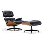LUX Lounger And Footstool - White