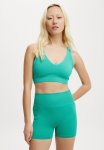 Cotton On Seamless Plunge Strappy Black Crop-arcadia