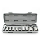 10-PIECE Universal Steel Socket Wrench Set XF22