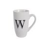 Kitchen Accessories - Mug - Letter 'w' - Ceramic - White - 12 Pack