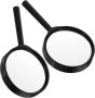2 Pieces Handheld Glass Magnifier With Non- Handle For Nature Exploration