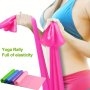 Yoga Fitness Resistance Band Pilates Stretch Band Elastic Exercise Rope For Home Gym Strength Training