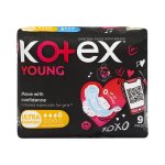 Kotex Young Ultra Comfort Sanitary Pads With Wings 9 Pack