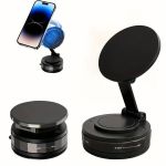 Mobile Device Stand - Versatile Vacuum Cup 360 Rotating Magnetic Vehicle