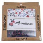 Cotton Kitchen Towels Abundance 3 Piece