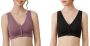 Women Nursing Bra Maternity Breastfeeding Wirefree Sleep Bra Pack Of 2