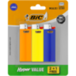 BIC J6 Maxi Pocket Lighter 3 Pack