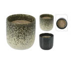 Scented Candle In Ceramic Pot