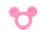 Micky Mouse Silicone Teether Various Colours - Pink
