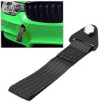 Universal High Strength Racing Car Tow Strap For Front Rear Bumper Towing Hook Black