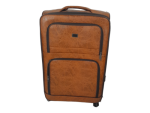 Smte-quality Trolley Piece Leather Travel Luggage Spinner Suitcase Set 55 Cm With Keychain