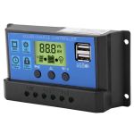 Solar Charge Controller 20A Pwm 12V 24V Dual USB Lcd Display