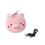 Cute Cartoon Piggy Makeup Mirror With LED Fill Light