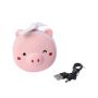 Cute Cartoon Piggy Makeup Mirror With LED Fill Light