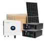 6KW Hybrid Inverter & 2 X 5.1KW B100 Revov Batteries With 12 X 560W Solar Panels Incl Mounting Kit