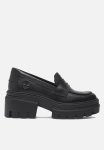 Timberland Everleigh Loafer Shoe - Black Full Grain