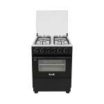 Outdoor 4 Burner Gas Stove With Gas Oven Black