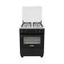 Outdoor 4 Burner Gas Stove With Gas Oven Black