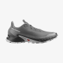 Salomon – Mens Trail Running Shoes – Alphacross 5 Pewter/black
