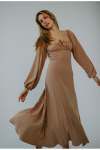Magnolia Dress Long Sleeve - Large Mocha