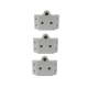 3 Pin Plug Adaptor Set Of 3