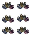 24 Piece Supreme Stationery Rotary Eraser - Dark Plastic Cover - Multipacks