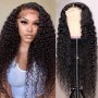 150% Density 4X1 Lace Front Human Hair Wig Deep Wave Lace Front Human Hair Wigs For Women Deep Curly Pre Plucked With Baby Hair