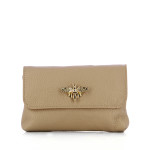 Bee Flap Clutch Bag -stone