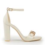 Natura L Pu Gold Trim Heels
