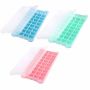 36 Ice Cube Molds Reusable Silicone Ice Tray With Lid Pack Of 3