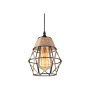 Farmhouse Hemp Rope Pendant Light 1 Bulb