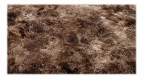 Smte Brown Beige Classic Fluffy Rug With Keychain