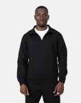 Essential Quarter Zip Black Sweatshirt - XXXL Black