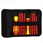 1PC Screwdriver Set Bag Household Repair Electrician Anti-electric Screw Tool Box Contains Ten Computer Repair Installation Sock